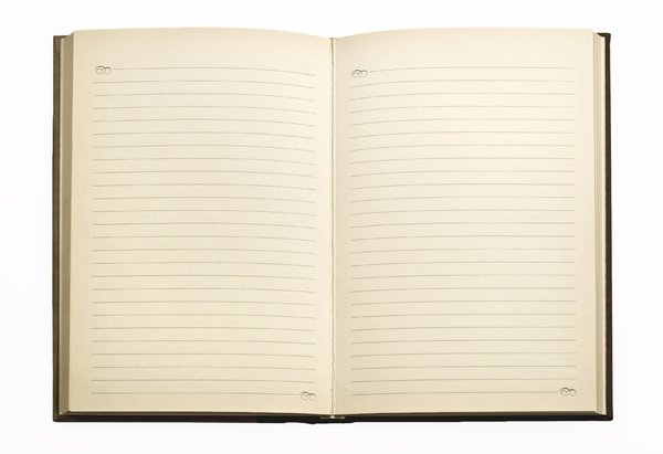 open blank journal